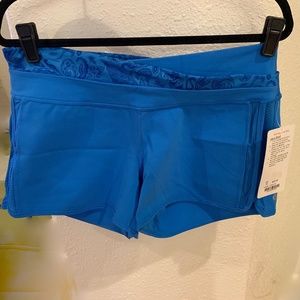NWT LULULEMON  Astro Shorts size 12 Cerulean Blue